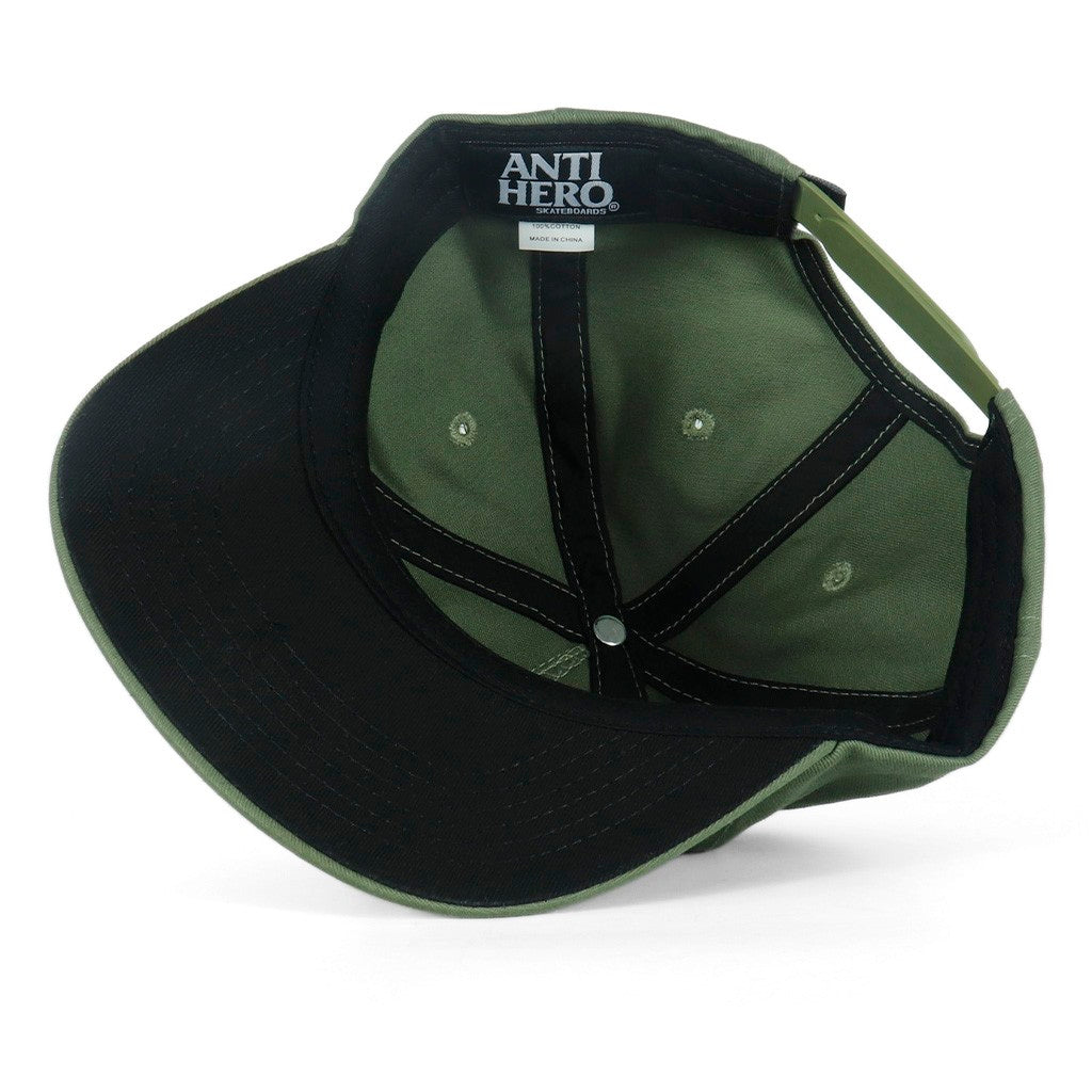 Boné Anti Hero Skateboards Basic Pigeon Round - Verde / Amarelo