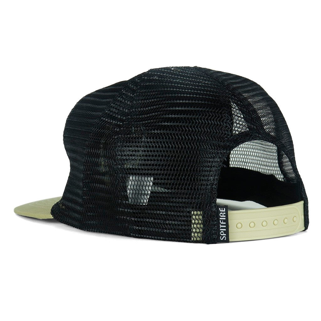 Boné Spitfire Wheels Bighead Trucker - Bege / Preto
