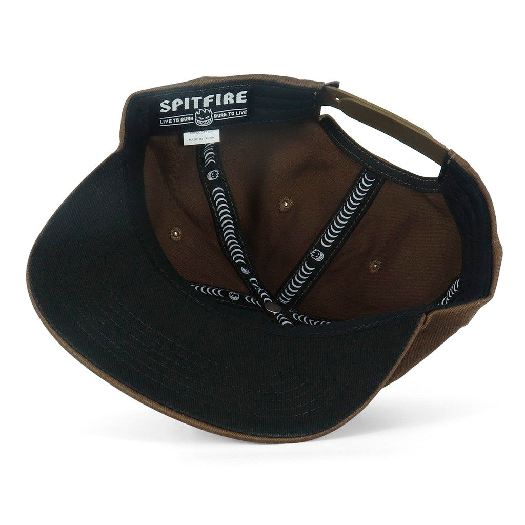 Boné Spitfire Wheels Bighead Fill Snap - Marrom / Vermelho / Preto
