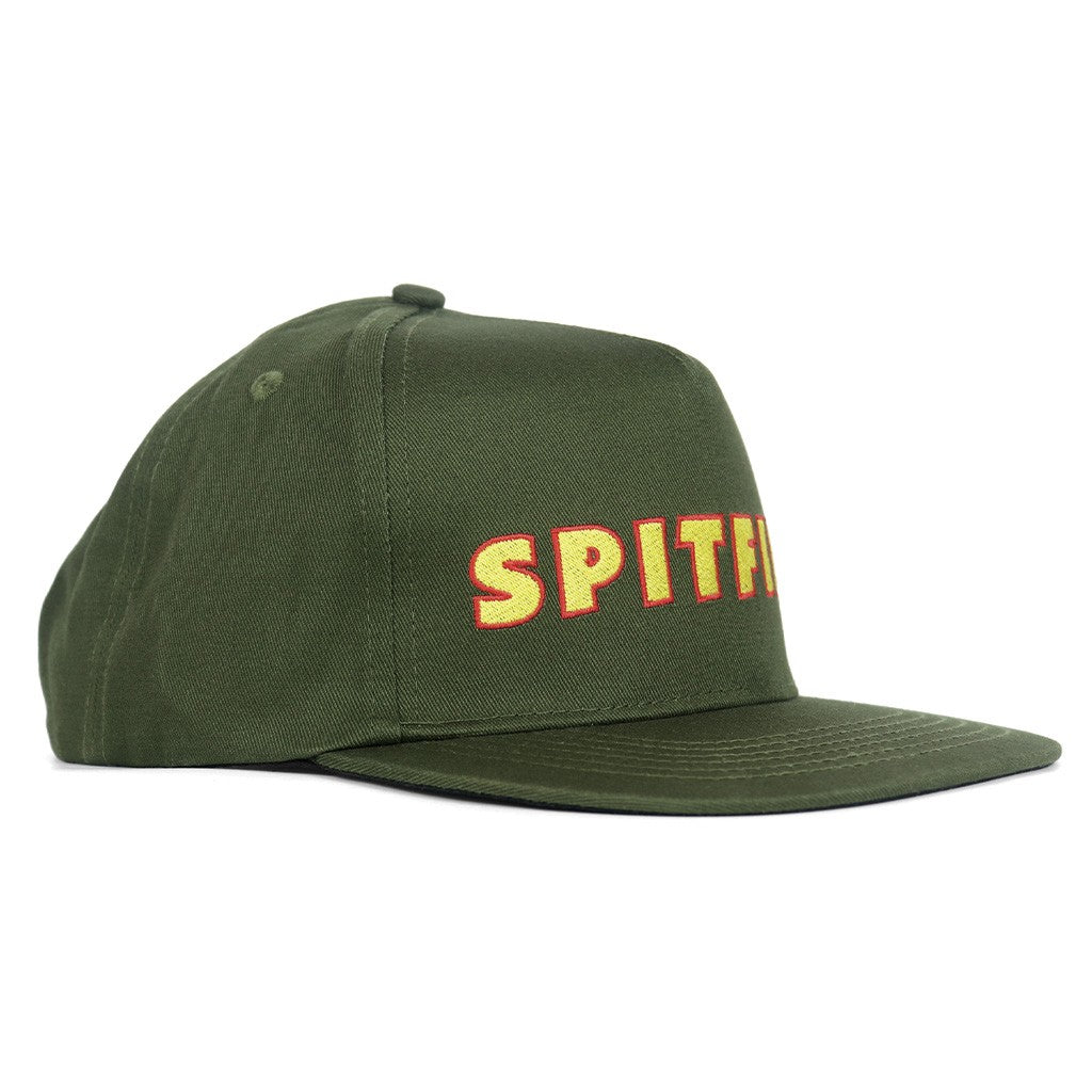 Boné Spitfire Wheels LTB Script - Oliva / Amarelo / Vermelho