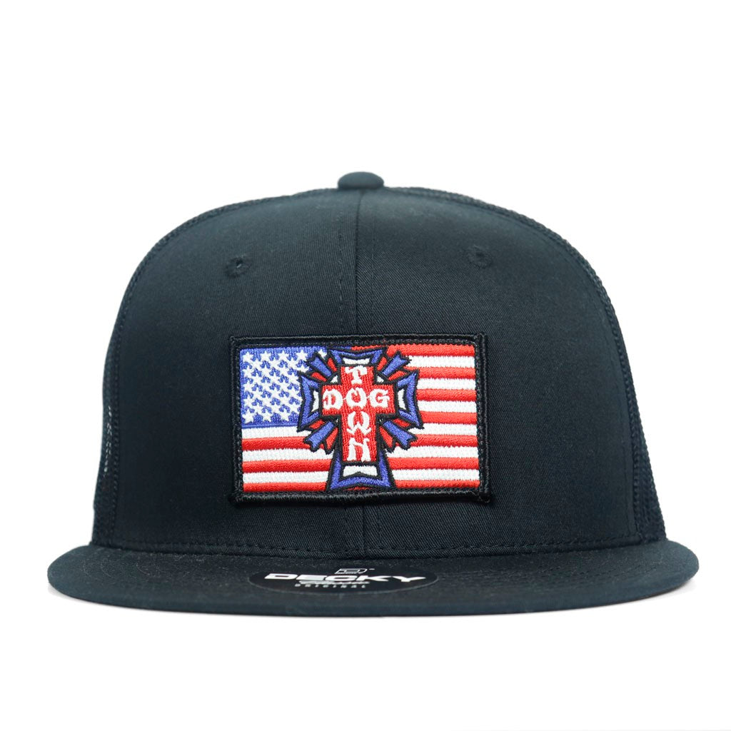 Boné Dogtown Flag Patch Mesh - Preto