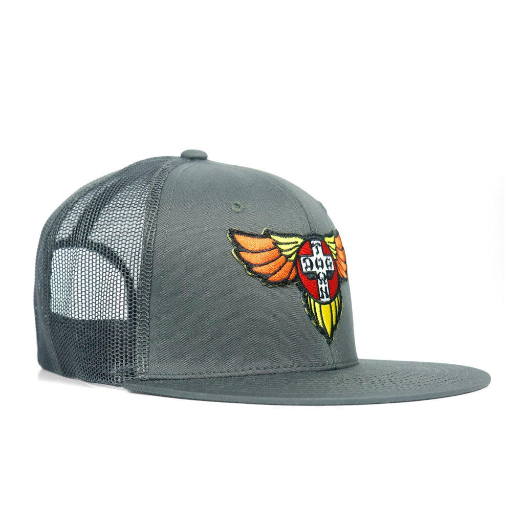 Boné Dogtown Wings Patch OG 70s Mesh - Cinza