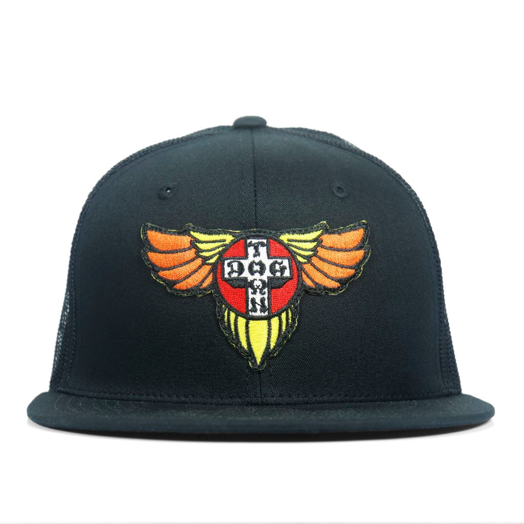 Boné Dogtown Wings Patch OG 70s Mesh - Preto