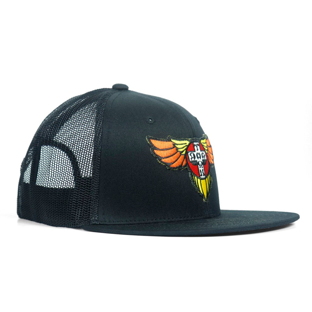 Boné Dogtown Wings Patch OG 70s Mesh - Preto