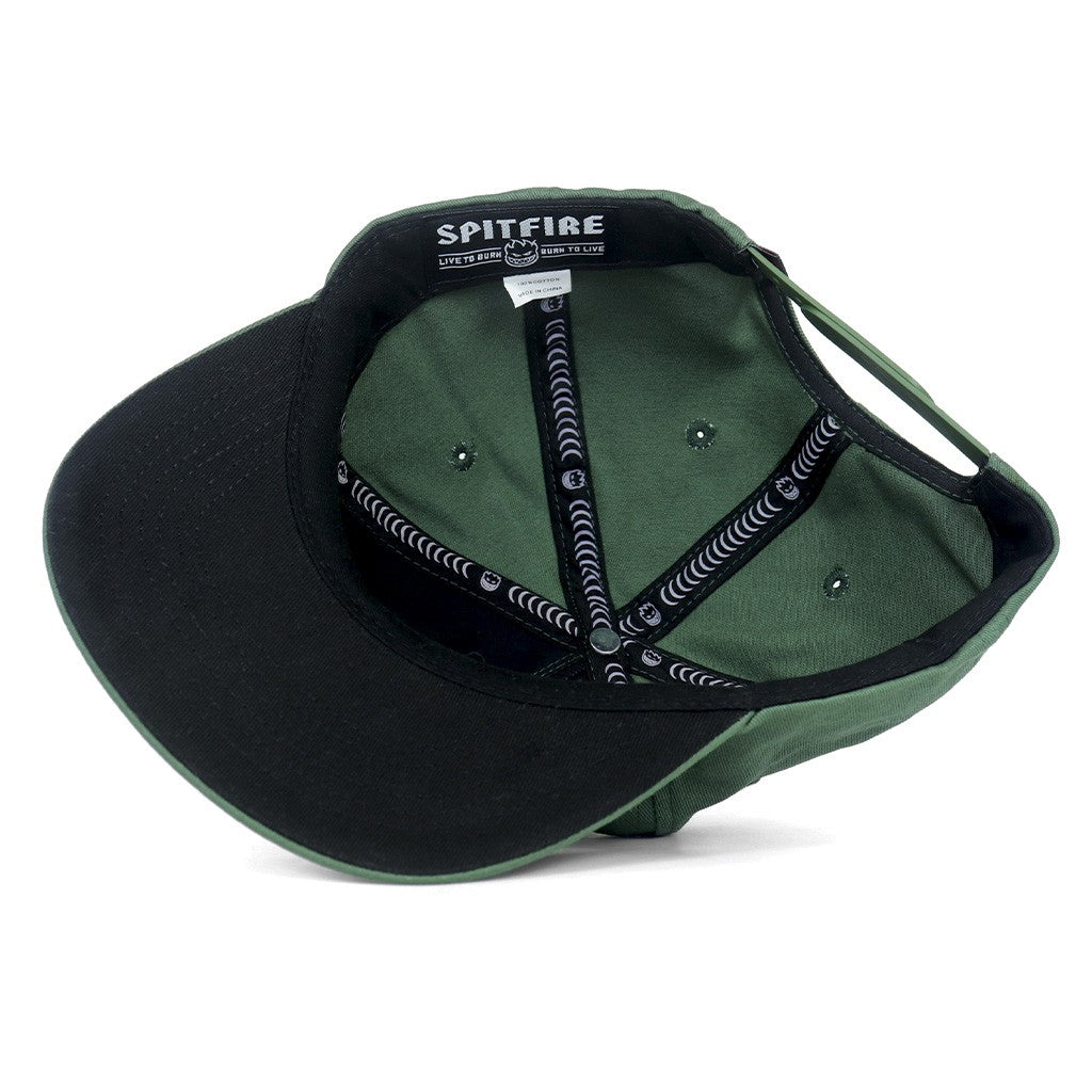 Boné Spitfire Wheels Bighead Fill Snap - Verde / Amarelo / Vermelho