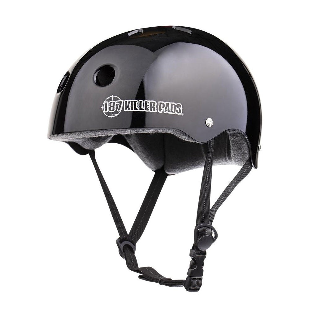 Capacete 187 Killer Pads Capacete - Preto Brilho