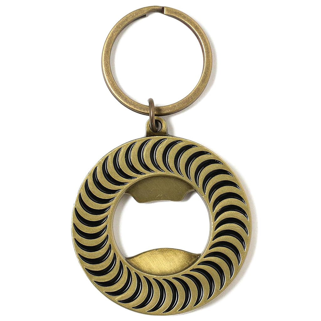 Chaveiro Spitfire Wheels Swirl Gold Keychain - Bottle Opener - DOURADO