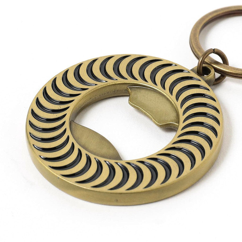 Chaveiro Spitfire Wheels Swirl Gold Keychain - Bottle Opener - DOURADO