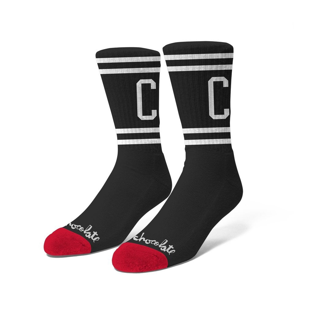Meia Chocolate Skateboards Athletic C Socks - Preta