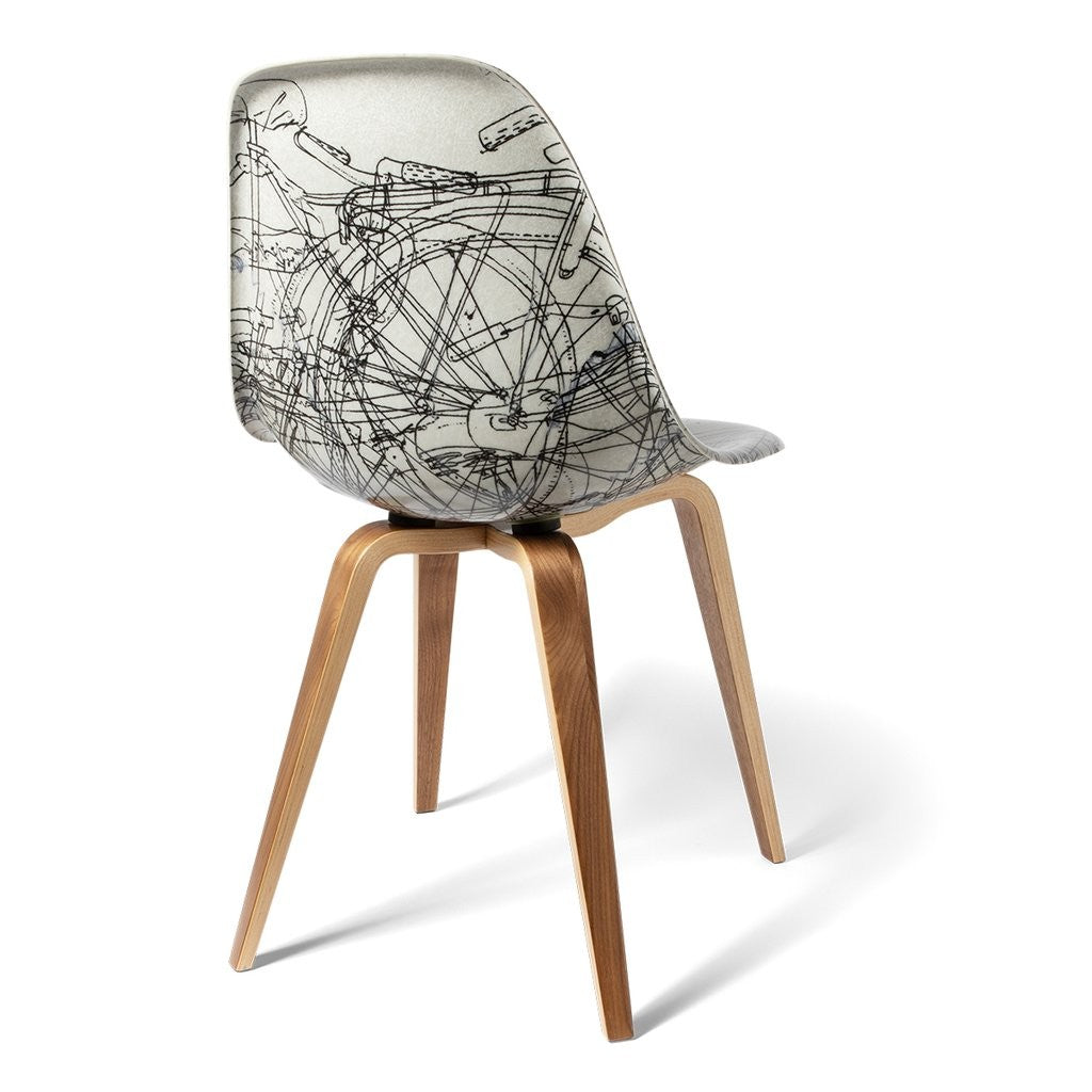 Cadeira Chocolate Skateboards Modernica Hecox Chair - Branca