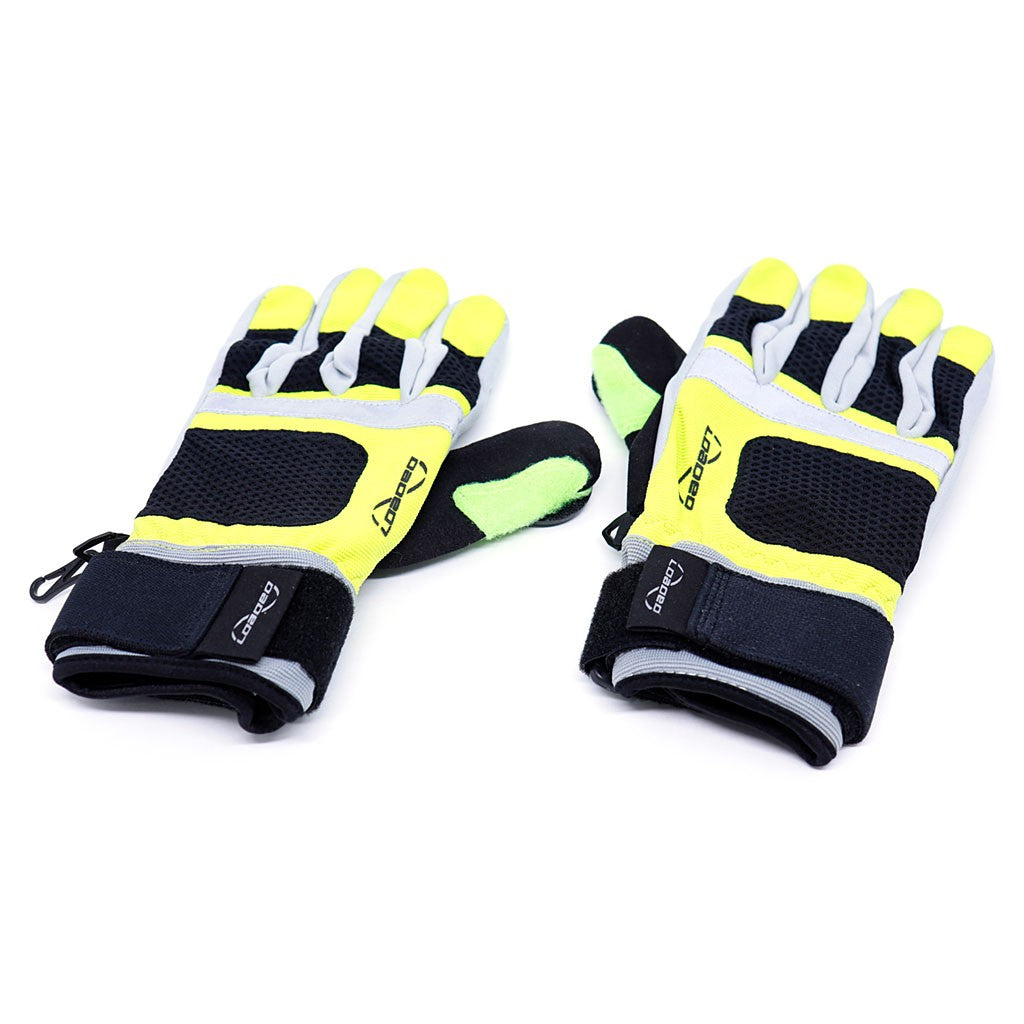 Luva Loaded Boards Freeride - Cinza / Amarelo / Verde
