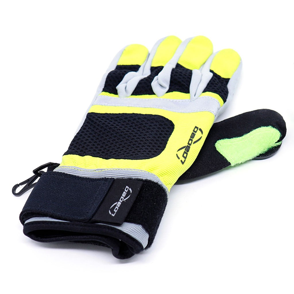 Luva Loaded Boards Freeride - Cinza / Amarelo / Verde