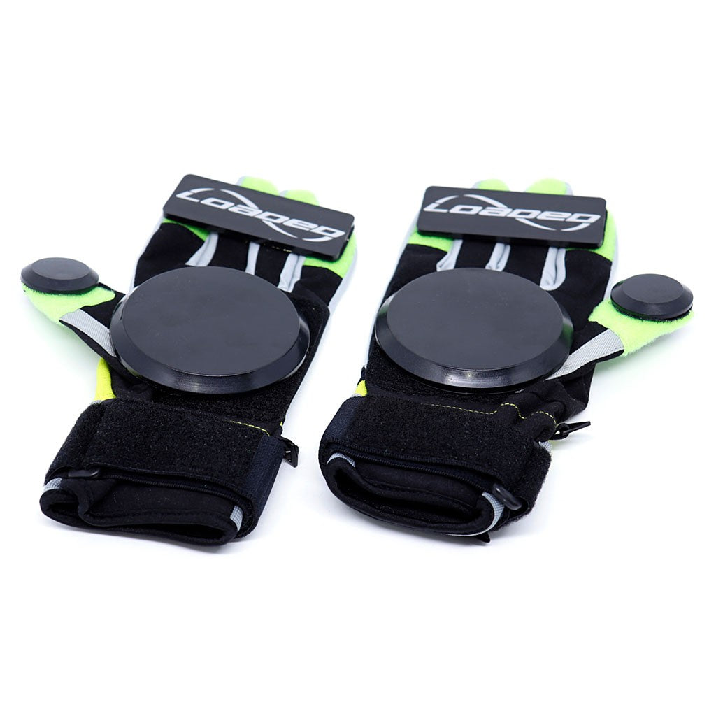 Luva Loaded Boards Freeride - Cinza / Amarelo / Verde
