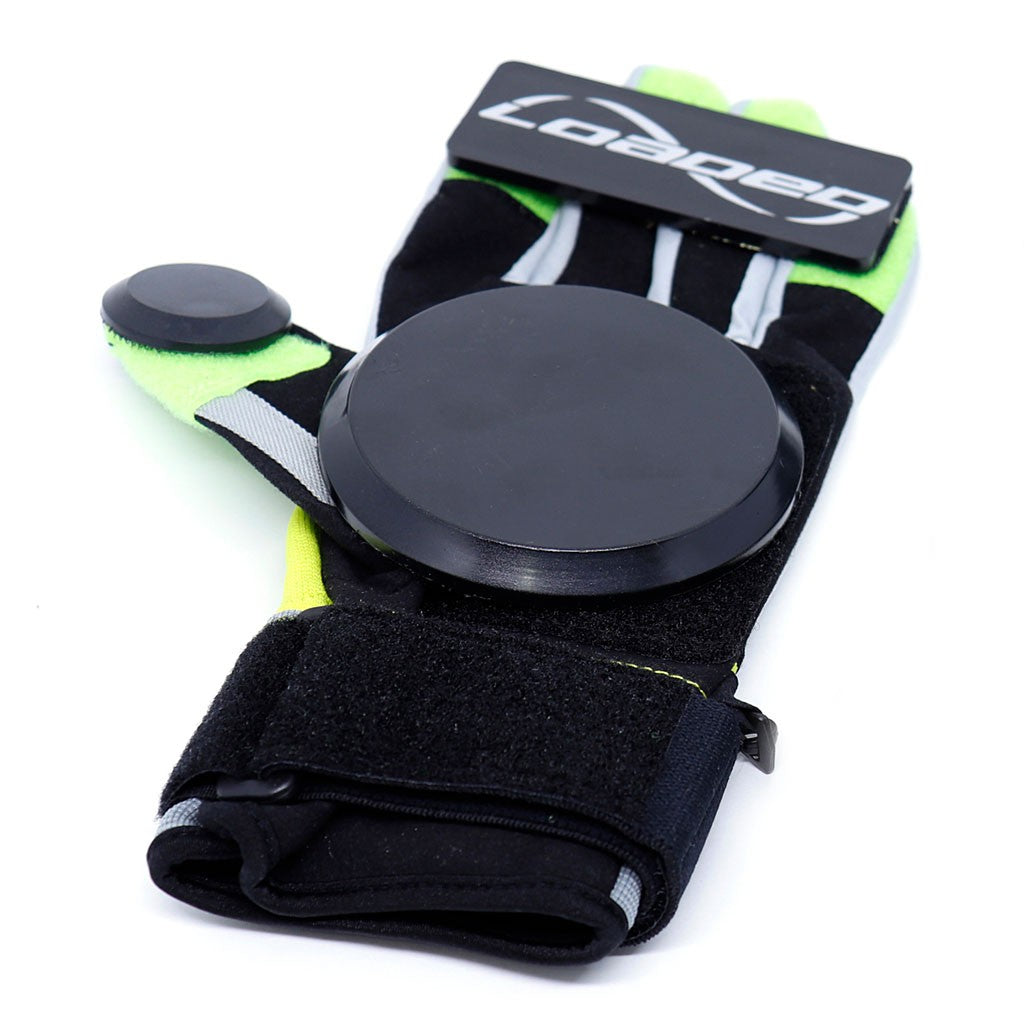 Luva Loaded Boards Freeride - Cinza / Amarelo / Verde