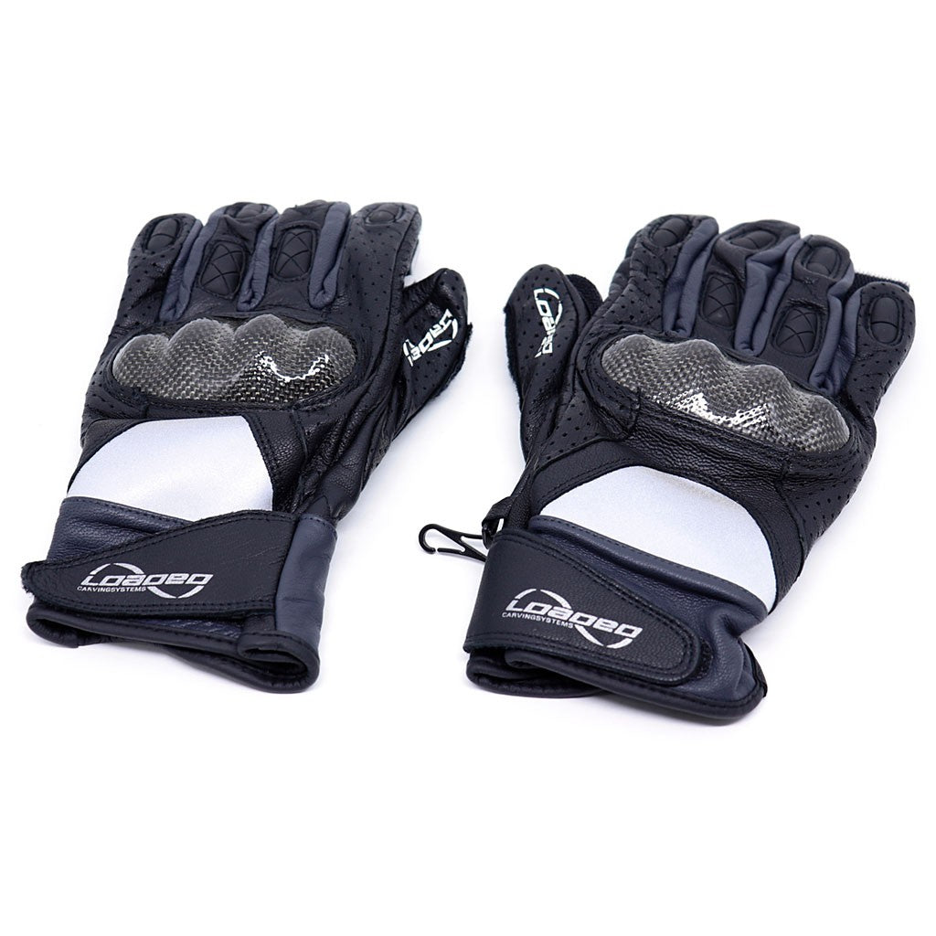 Luva Loaded Boards Leather Race - Preta
