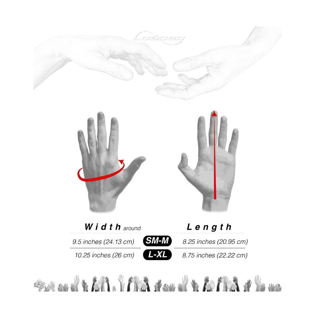 Luva Loaded Boards Leather Race - Preta