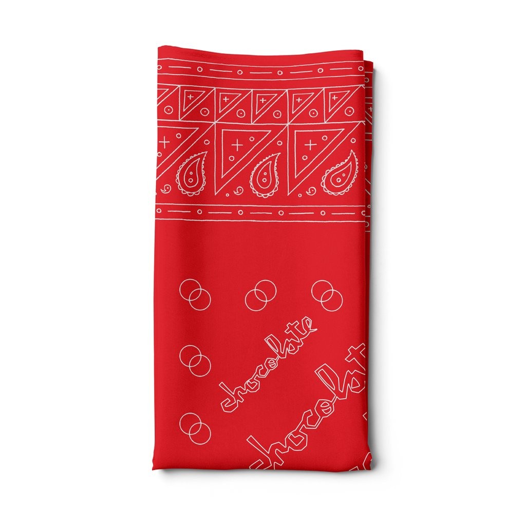Bandana Chocolate Skateboards Paisley - Vermelho