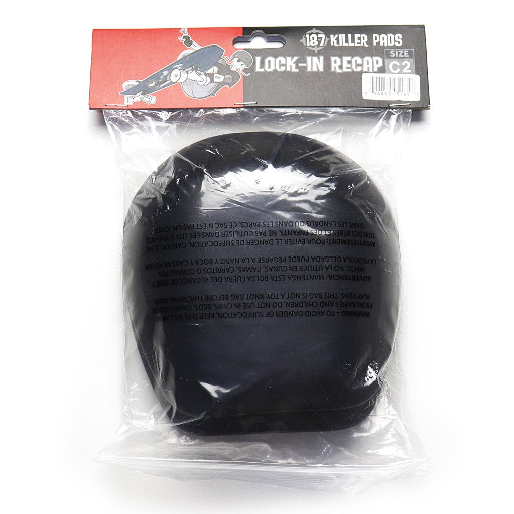 Casquilho Joelheira 187 Killer Pads Lock-in Recap Pro - Preto