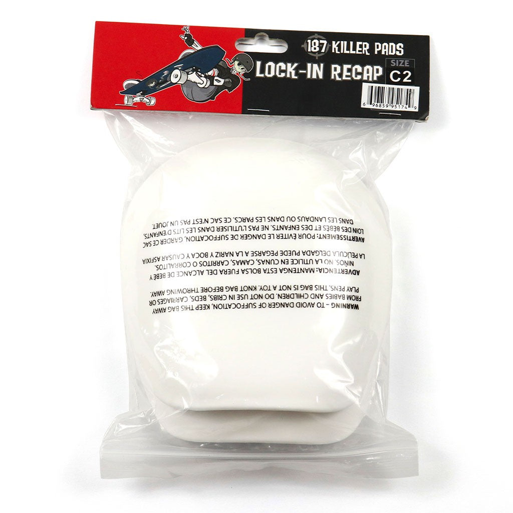Casquilho Joelheira 187 Killer Pads Lock-in Recap Pro - Branco