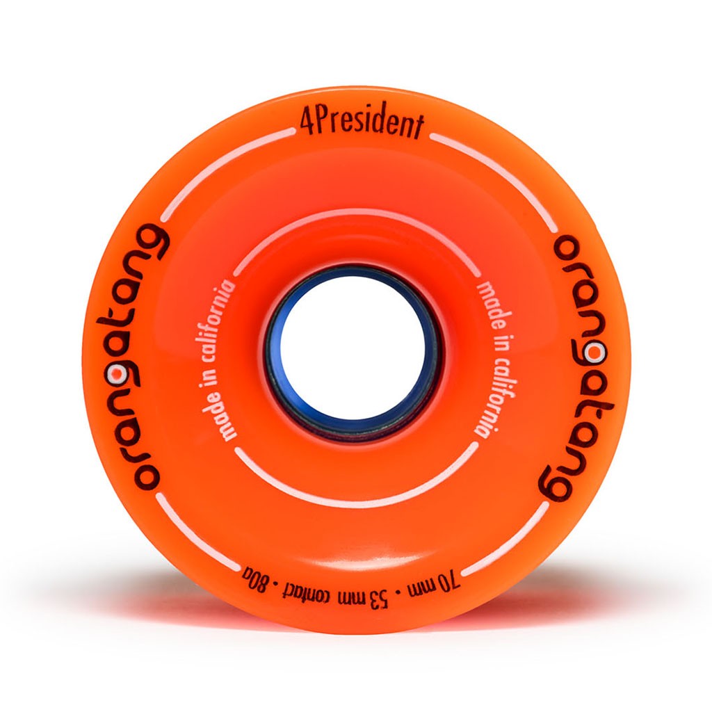 Roda Orangatang Wheels 4President 70mm 80a - Laranja