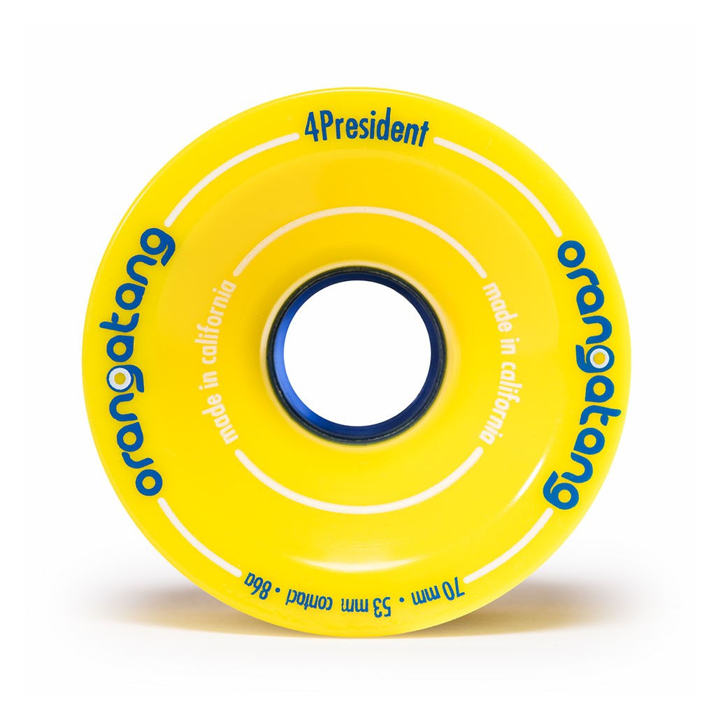 Roda Orangatang Wheels 4President 70mm 86a - Amarela