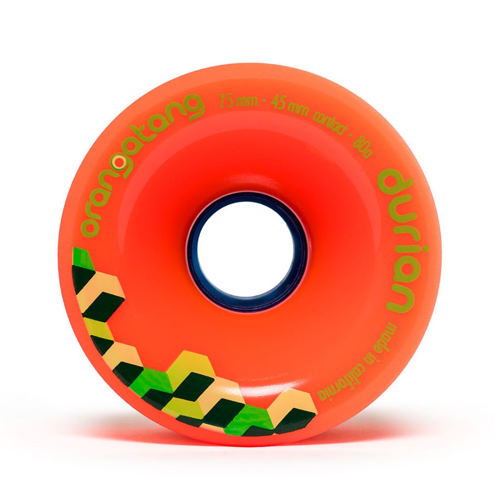 Roda Orangatang Wheels Durian 75mm 80a - Laranja