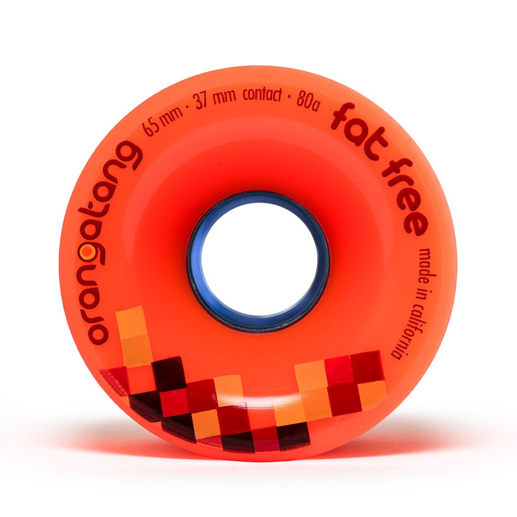 Roda Orangatang Wheels Fat Free 65mm 80a - Laranja