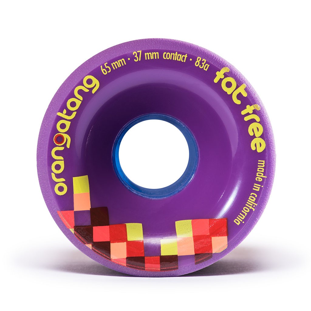 Roda Orangatang Wheels Fat Free 65mm 83a - Roxo