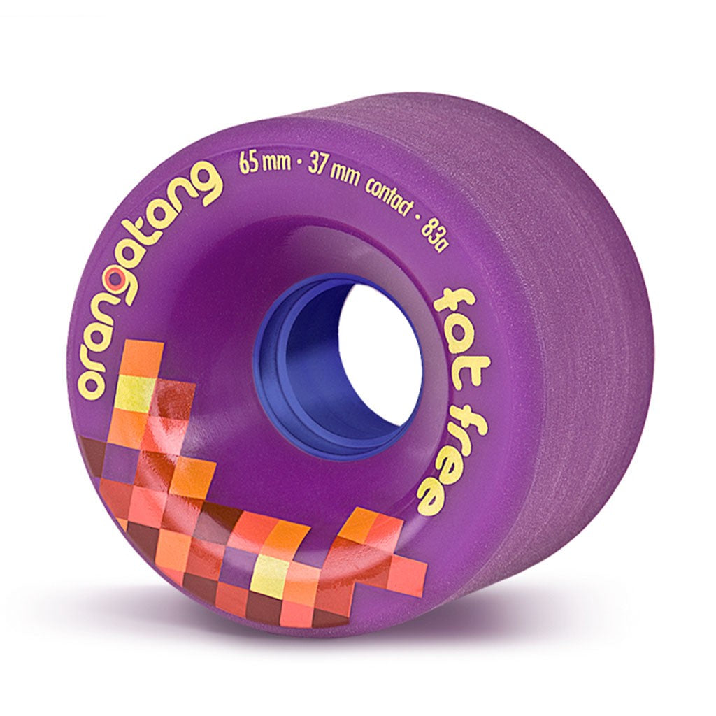 Roda Orangatang Wheels Fat Free 65mm 83a - Roxo