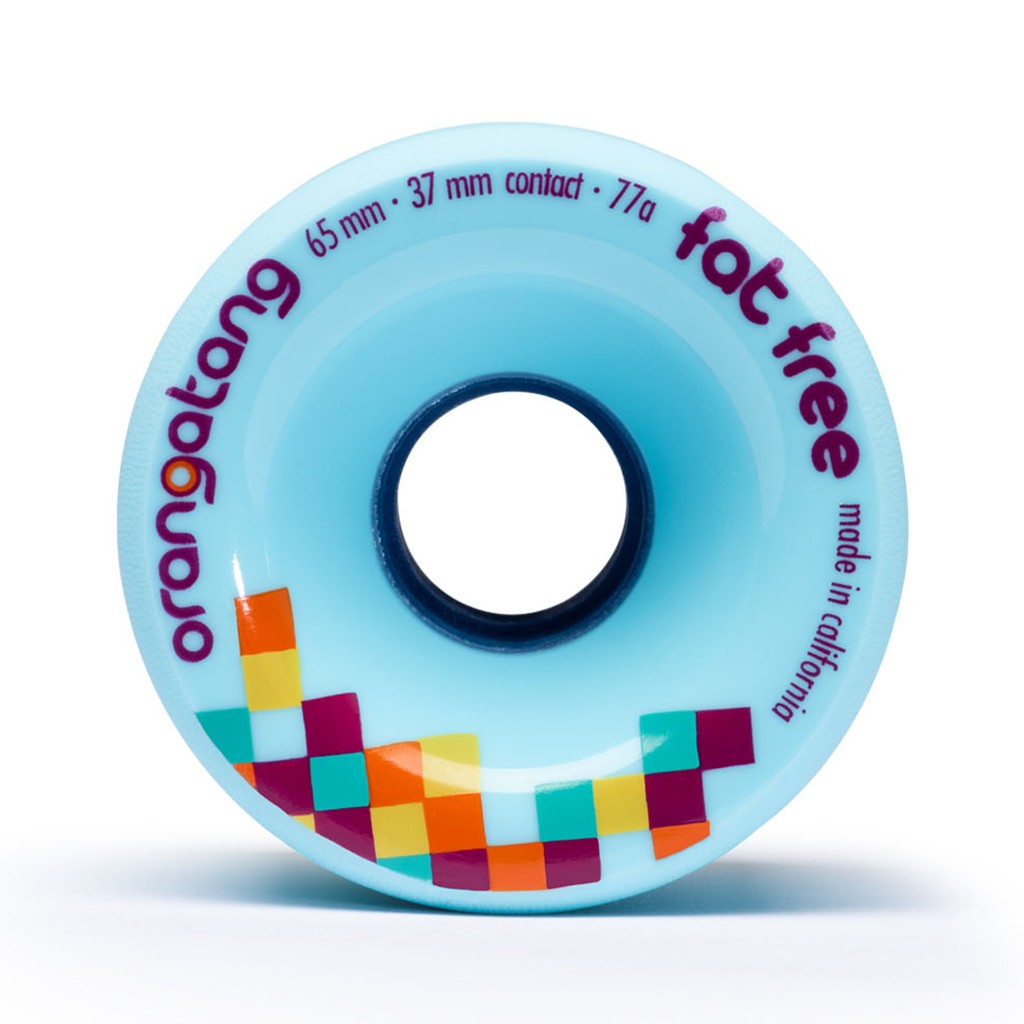 Roda Orangatang Wheels Fat Free 65mm 77a - Azul