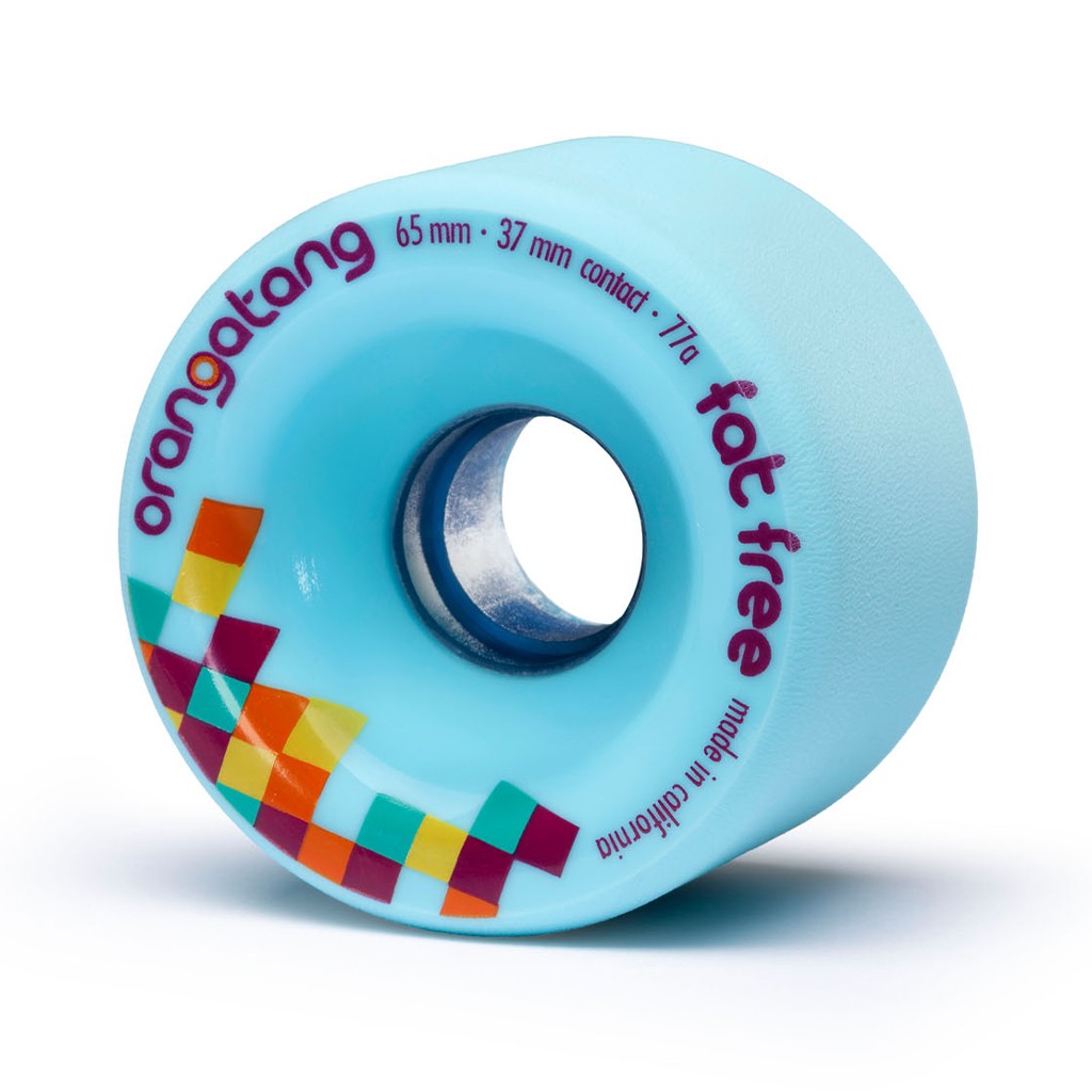 Roda Orangatang Wheels Fat Free 65mm 77a - Azul