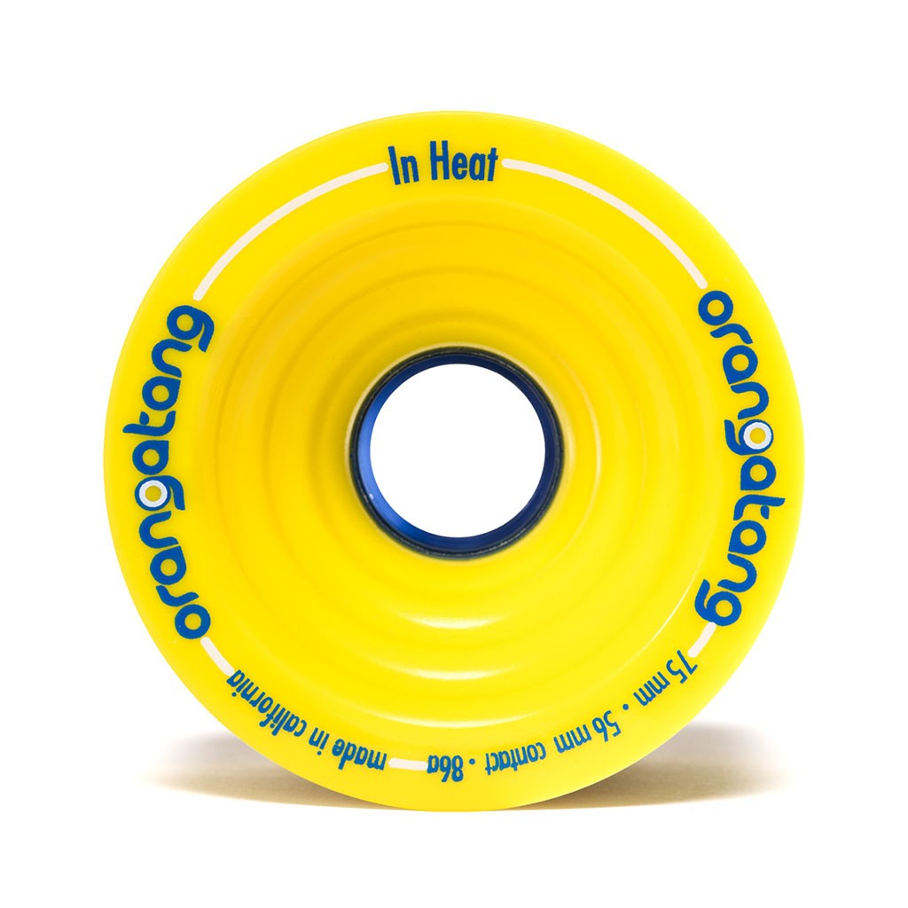 Roda Orangatang Wheels In Heat 75mm 86a - Amarelo