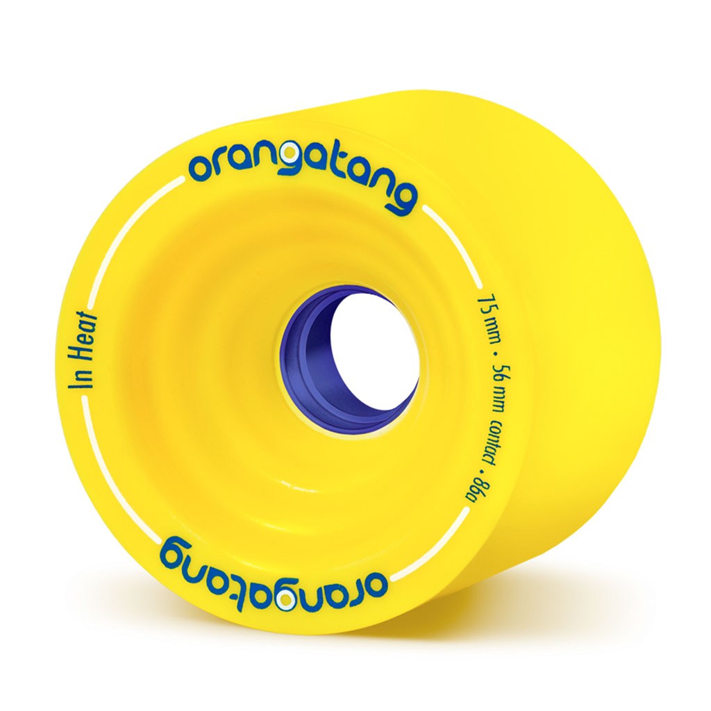 Roda Orangatang Wheels In Heat 75mm 86a - Amarelo