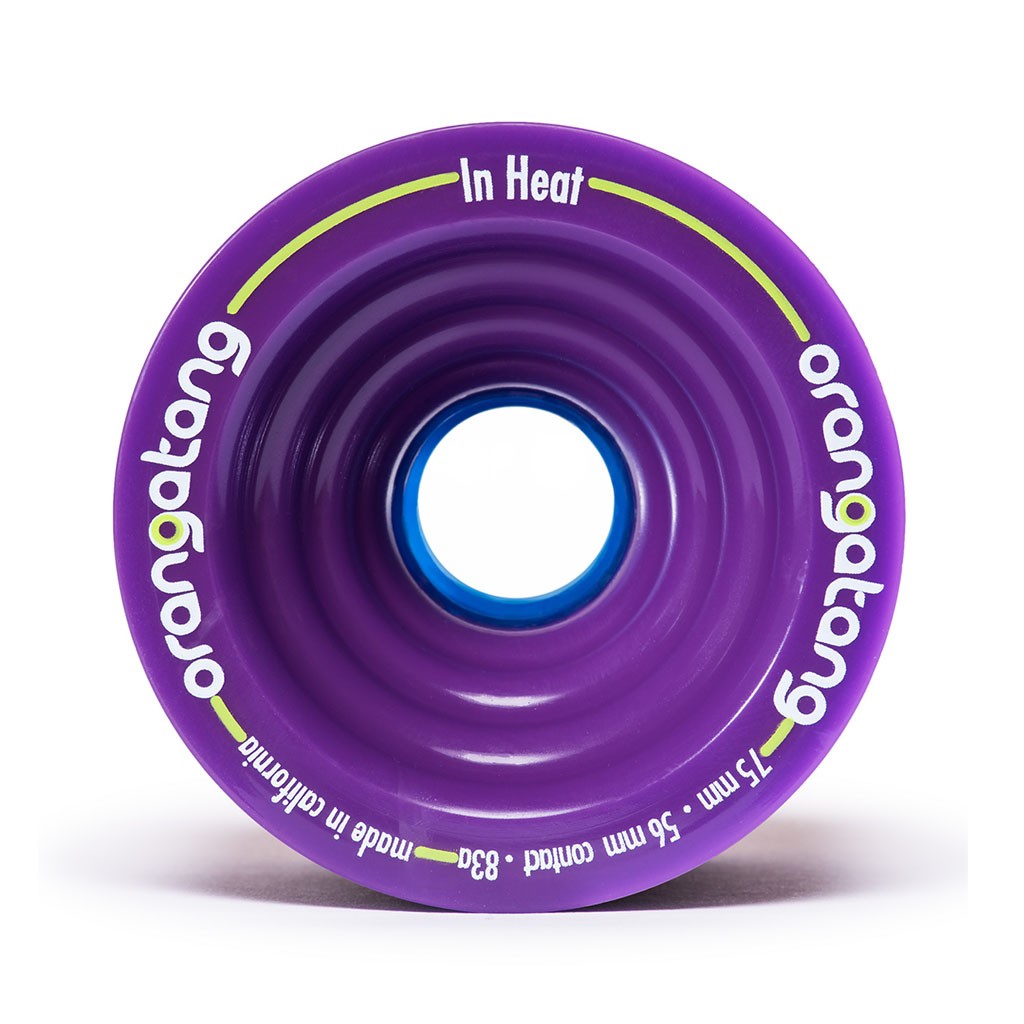 Roda Orangatang Wheels In Heat 75mm 83a - Roxo