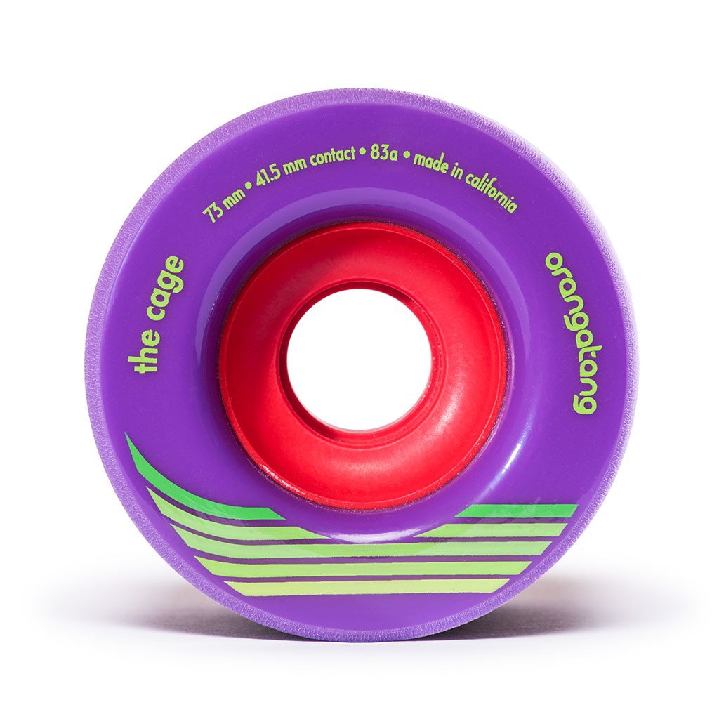 Roda Orangatang Wheels The Cage 73mm 83a - Roxo