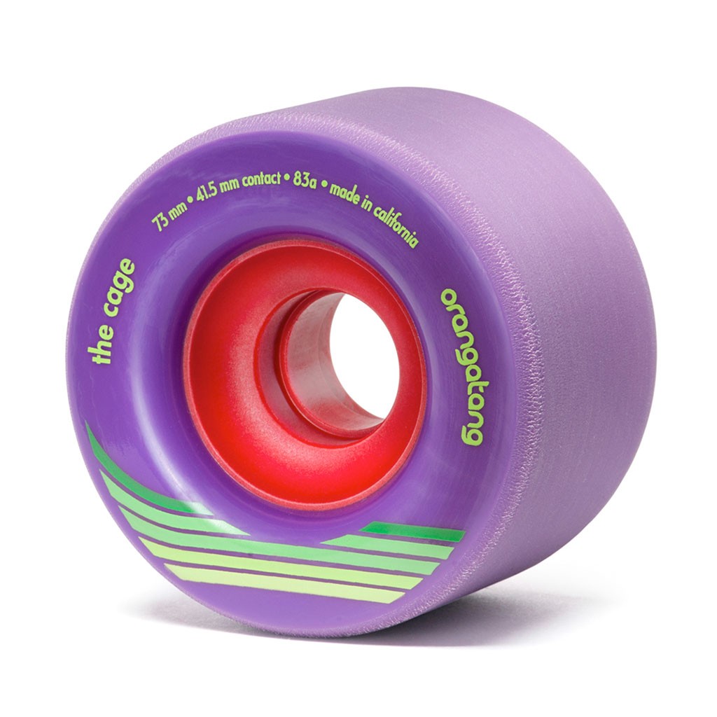 Roda Orangatang Wheels The Cage 73mm 83a - Roxo