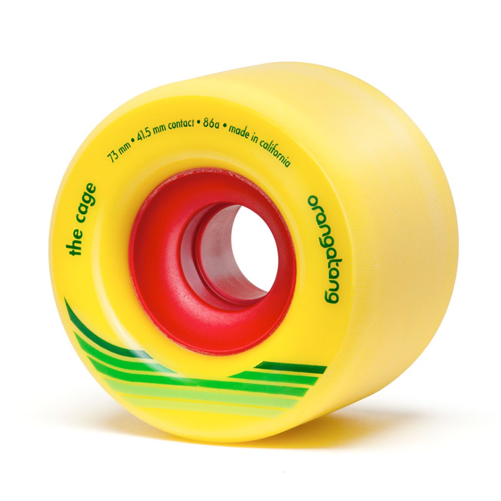 Roda Orangatang Wheels The Cage 73mm 86a - Amarelo