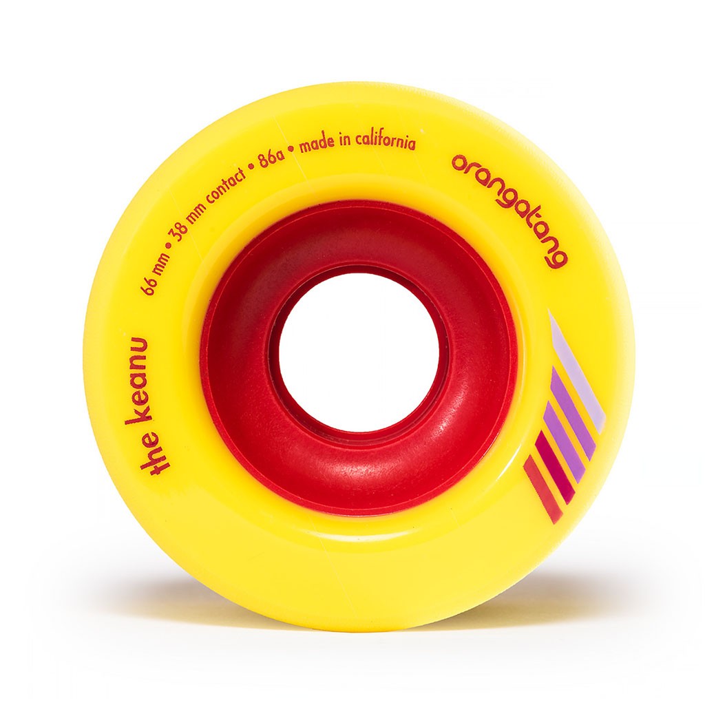 Roda Orangatang Wheels The Keanu 66mm 86a - Amarelo
