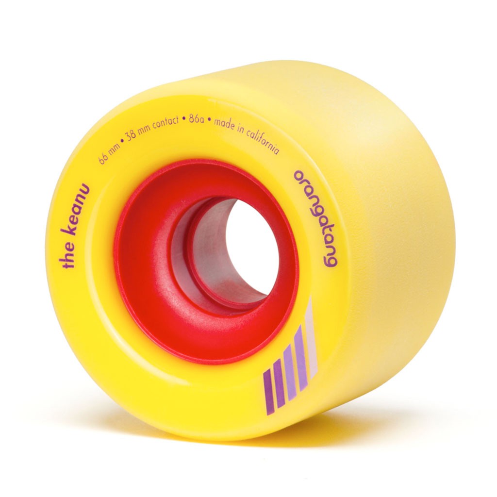 Roda Orangatang Wheels The Keanu 66mm 86a - Amarelo