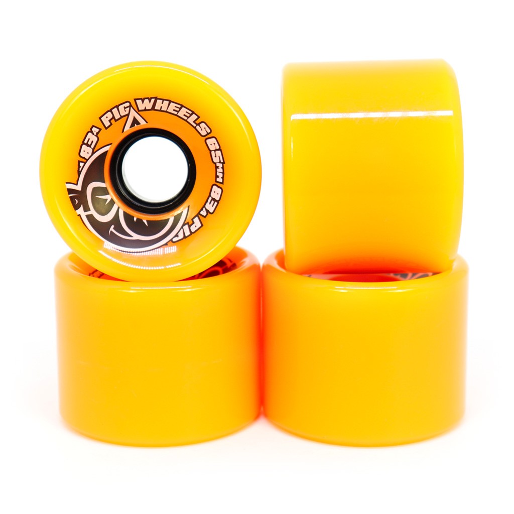 Roda Pig Wheels Voyager 65mm - 83A - Laranja