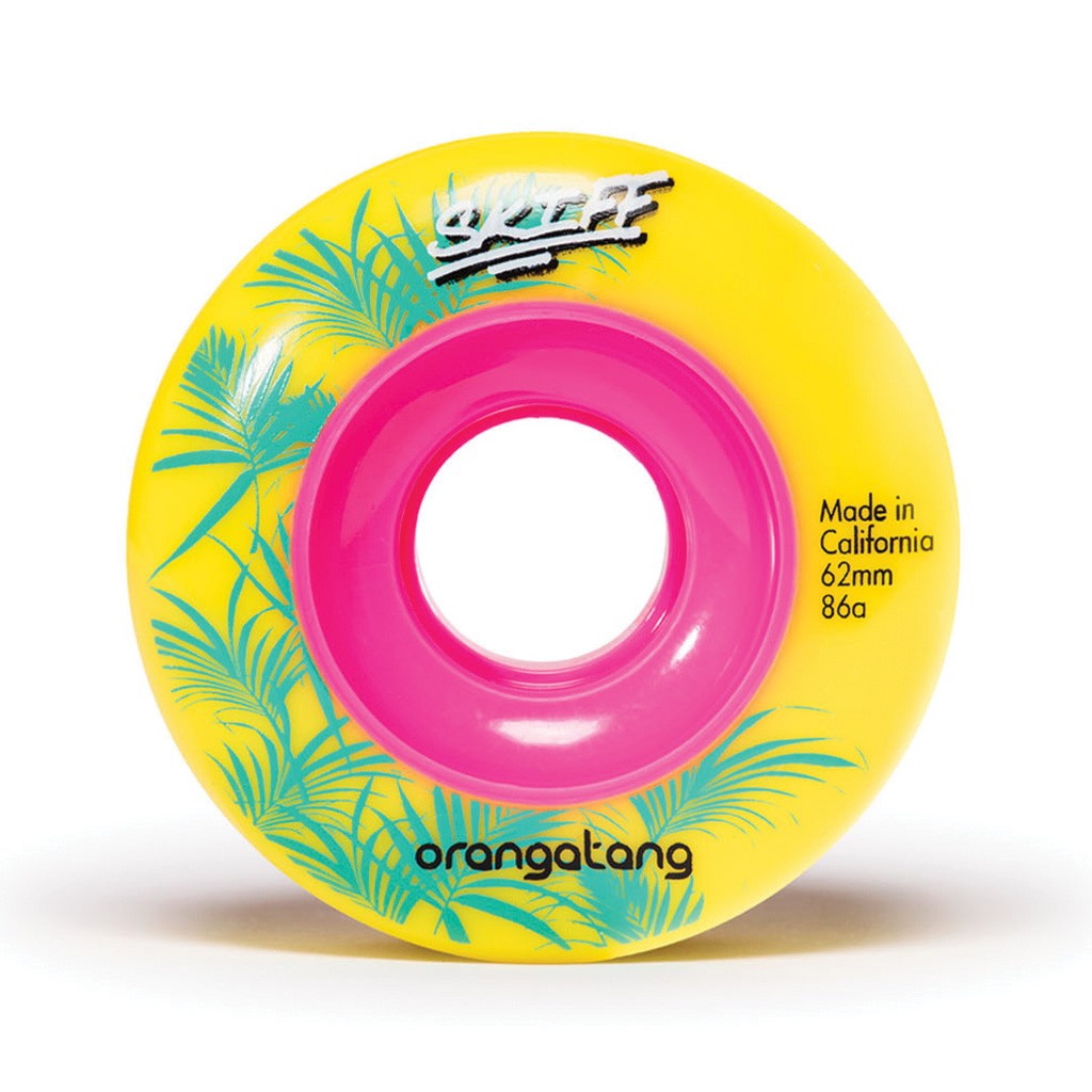 Roda Orangatang Wheels Skiff 62mm - 86A - Amarelo