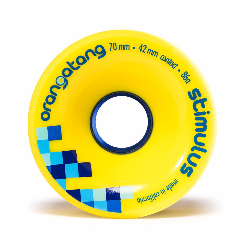 Roda Orangatang Wheels Stimulus 70mm 86a - Amarelo