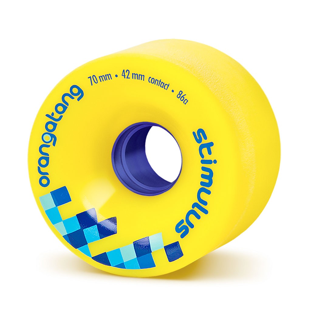 Roda Orangatang Wheels Stimulus 70mm 86a - Amarelo