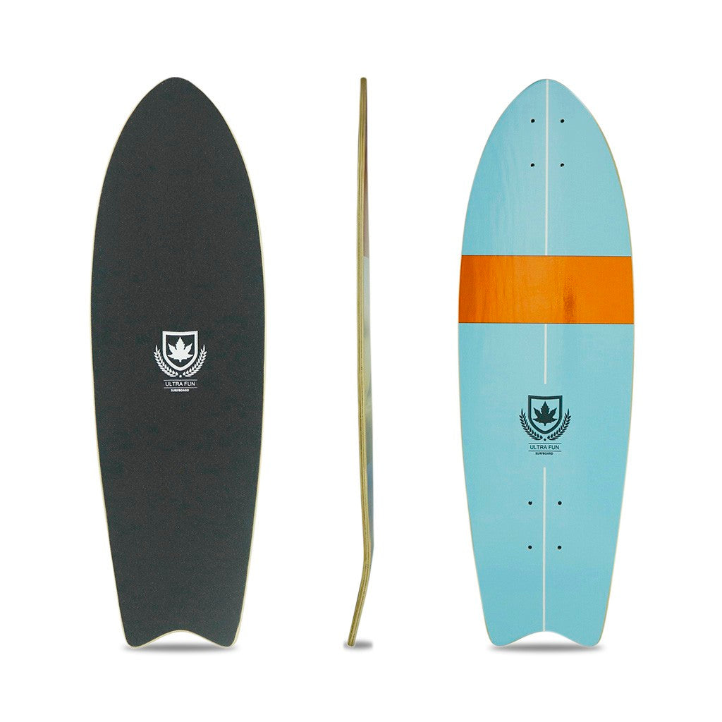 Shape Ultra Fun Surfboard Simulador - Block - Azul / Laranja