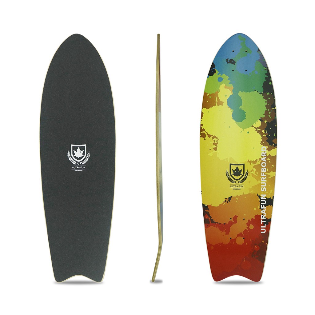 Shape Ultra Fun Surfboard Simulador - Splate - Verde / Laranja / Vermelho