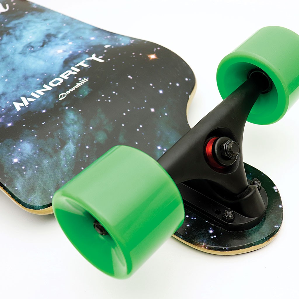 Skate Longboard Multimarca Rebaixado - Azul / Preto / Verde