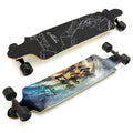 Skate Longboard Multimarca Rebaixado - Azul / Preto / Preto