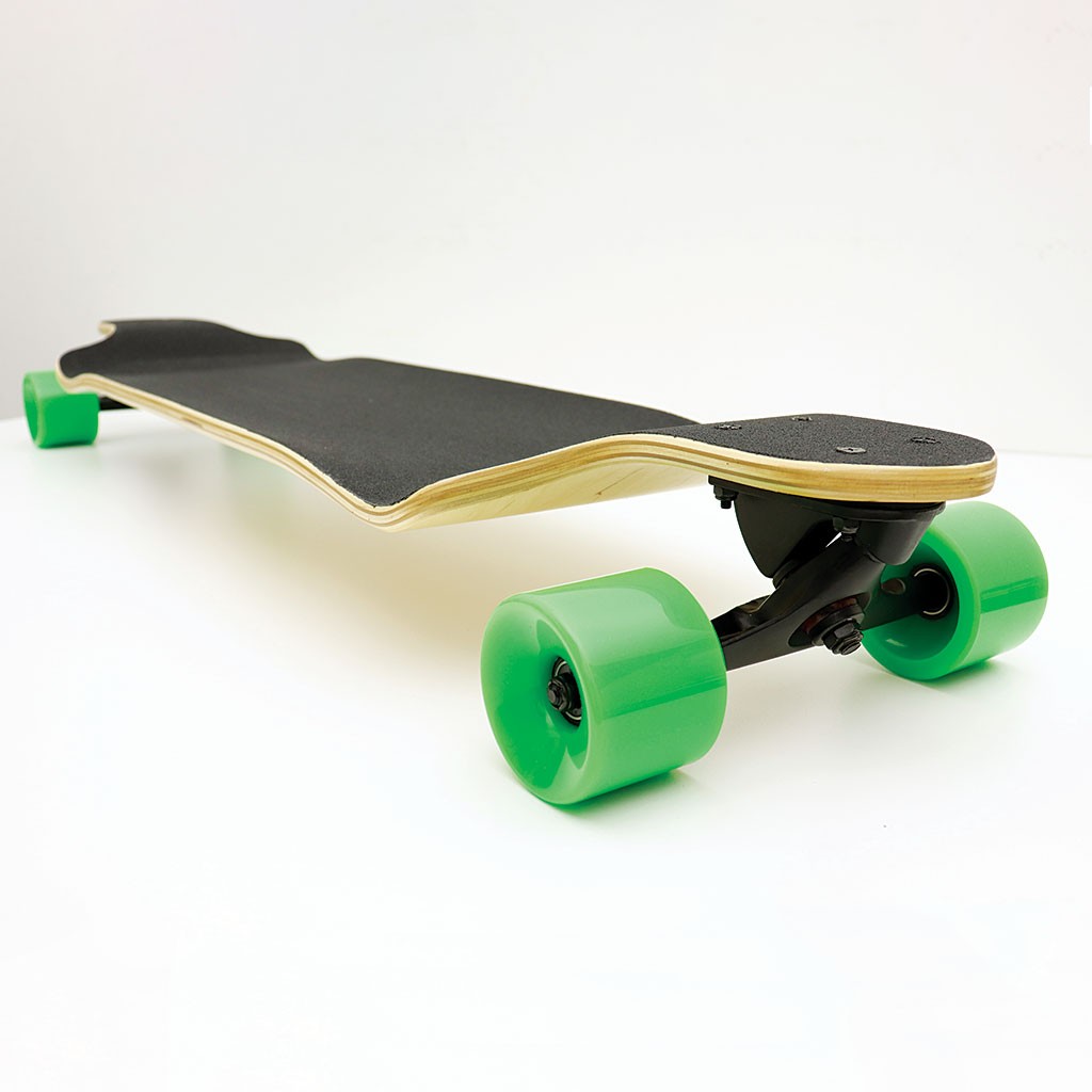 Skate Longboard Multimarca Rebaixado - Branco / Preto / Verde