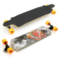 Skate Longboard Multimarca Rebaixado - Cinza / Preto / Laranja