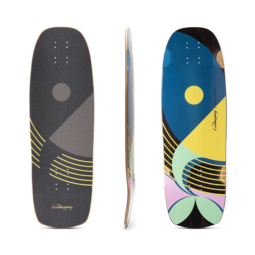 Skate Longboard Loaded Boards Loaded Ballona Willy - Azul / Laranja
